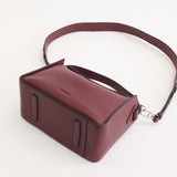 Clementine Bag: Burgundy Pebbled Leather