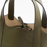 Alexie Tote: Olive Pebbled Leather