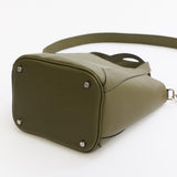 Alexie Tote: Olive Pebbled Leather