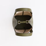 Alexie Tote: Olive Pebbled Leather
