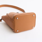 Alexie Tote: Tan Pebbled Leather