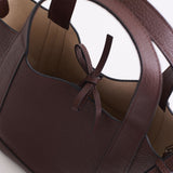 Alexie Tote: Coffee Pebbled Leather