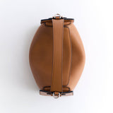 Clementine Bag: Tan Pebbled Leather
