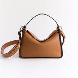 Clementine Bag: Tan Pebbled Leather