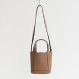 Alexie Tote: Taupe Pebbled Leather