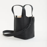 Alexie Tote: Black Pebbled Leather