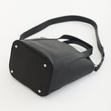 Alexie Tote: Black Pebbled Leather