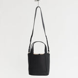 Alexie Tote: Black Pebbled Leather