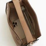 Clementine Bag: Taupe Pebbled Leather
