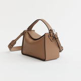 Clementine Bag: Taupe Pebbled Leather