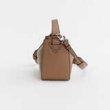 Clementine Bag: Taupe Pebbled Leather