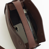 Clementine Bag: Coffee Pebbled Leather