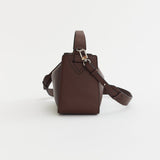 Clementine Bag: Coffee Pebbled Leather