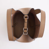 Alexie Tote: Taupe Pebbled Leather