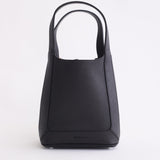 Alexie Tote: Black Pebbled Leather