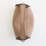 Clementine Bag: Taupe Pebbled Leather