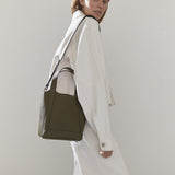 Alexie Tote: Olive Pebbled Leather