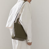 Alexie Tote: Olive Pebbled Leather