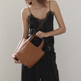 Alexie Tote: Tan Pebbled Leather