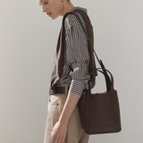 Alexie Tote: Coffee Pebbled Leather