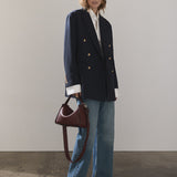 Clementine Bag: Burgundy Pebbled Leather