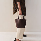 Alexie Tote: Coffee Pebbled Leather