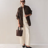 Alexie Tote: Coffee Pebbled Leather