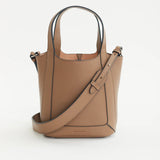 Alexie Tote: Taupe Pebbled Leather
