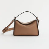 Clementine Bag: Taupe Pebbled Leather