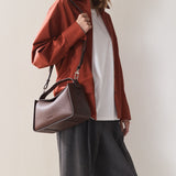 Clementine Bag: Coffee Pebbled Leather