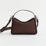 Clementine Bag: Coffee Pebbled Leather