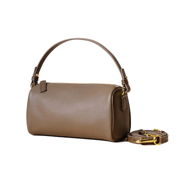 Women’s Genuine Leather Minimalist Quilted Crossbody Clutch Bag