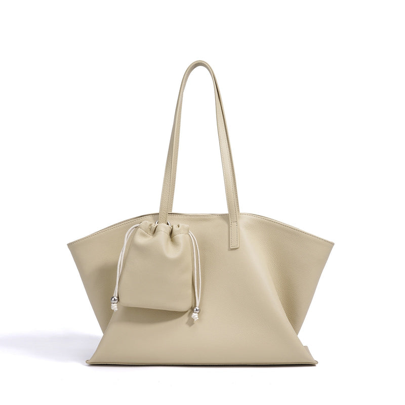 Versatile Women's Genuine Leather Parent Child Tote Bag
